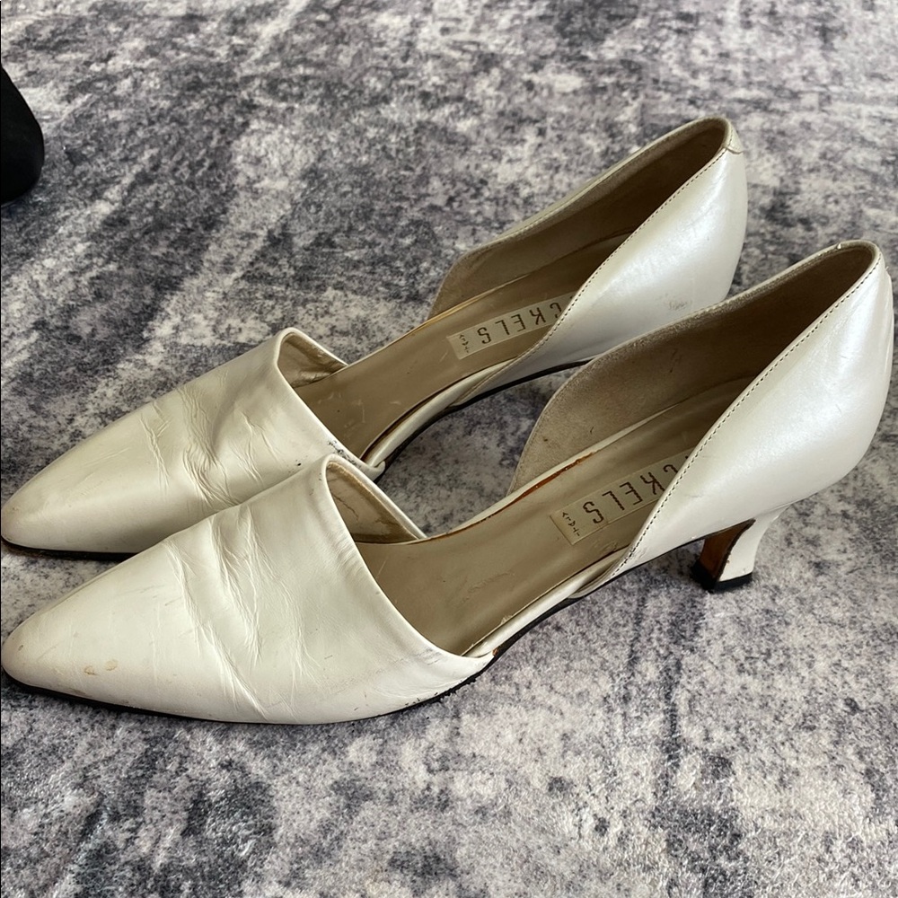 Elegant White Heels